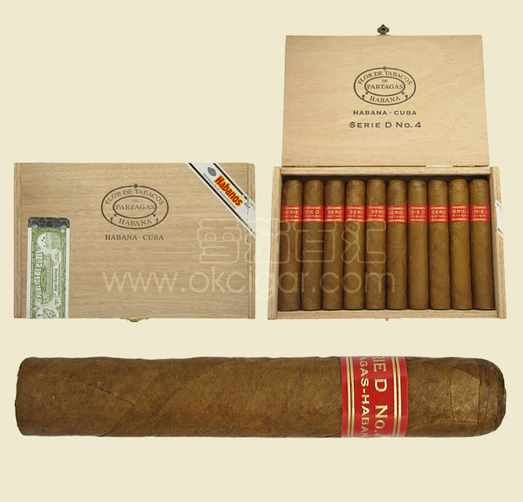 古巴帕特加斯 D系列4号雪茄 25支木盒装SERIE D No.4