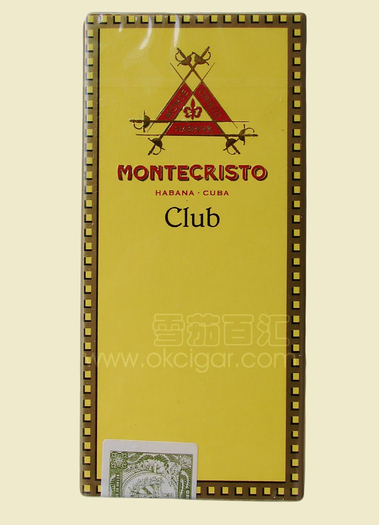古巴蒙特 俱乐部 10支纸盒\ 10*10支纸盒 Montecristo Club